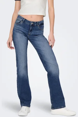 ONLY Onlalicia Mellemhøj Talje Straight Fit Jeans
