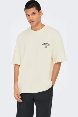 Only & Sons Oversized Fit O-hals Sænkede Skuldersømme T-shirt