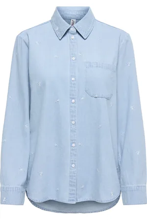ONLY Onlviola Denim-skjorte