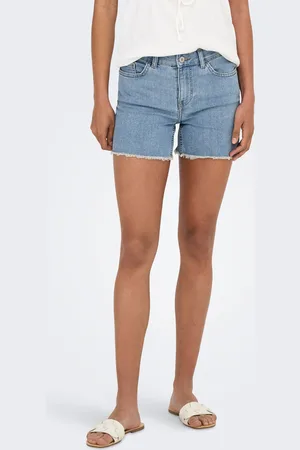 ONLY Onljosie Mellemhøj Talje Skinny Fit Denim-shorts