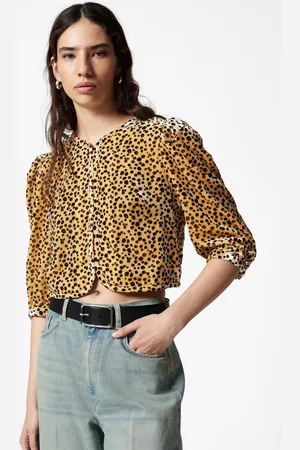 & OTHER STORIES Velvet Cropped Blouse - , 34