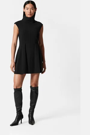 & OTHER STORIES Turtleneck Pleated Mini Dress - , 32