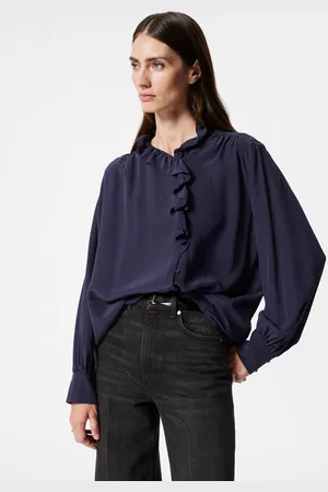 & OTHER STORIES Ruffled Silk Blouse - , XS