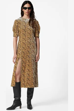 & OTHER STORIES Slit-Detailed Velvet Midi Dress - , 32