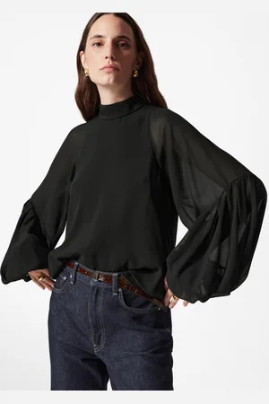& OTHER STORIES Sheer Puff-Sleeve Blouse - , XS