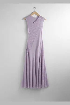& OTHER STORIES Contrast-Panel Maxi Dress - , L