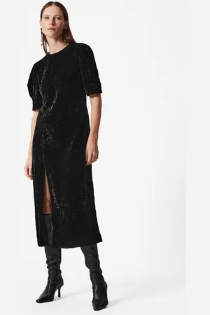 & OTHER STORIES Slit-Detailed Velvet Midi Dress - , 32