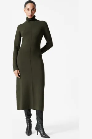 & OTHER STORIES Knitted Roll-Neck Midi Dress - , XS