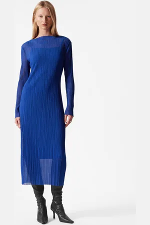 & OTHER STORIES Midi Mock Neck Mesh Dress - , XS
