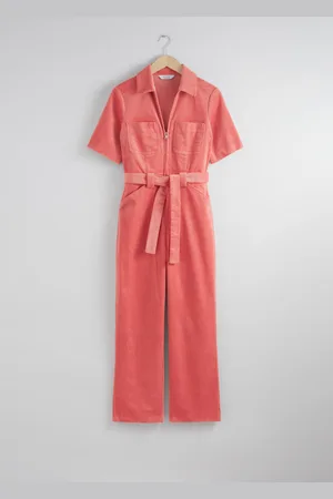 & OTHER STORIES Belted Corduroy Jumpsuit - , 32