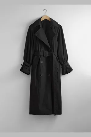 & OTHER STORIES Crinkle-Effect Trench Coat - , XS