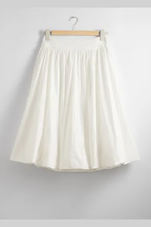 & OTHER STORIES Bubble-Hem Midi Skirt - , 32