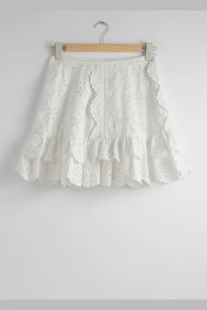 & OTHER STORIES Scalloped Ruffle Mini Skirt - , 42