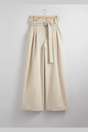 & OTHER STORIES Eyelet-Belt Paperbag Trousers - , 32