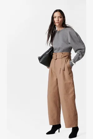 & OTHER STORIES Belted Paperbag-Waist Trousers - , 32