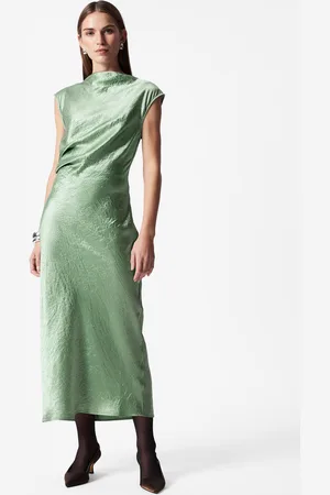 & OTHER STORIES Bias-Cut Satin Midi Dress - , 32