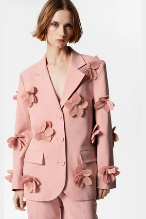 & OTHER STORIES Floral-Appliqué Blazer - , 32