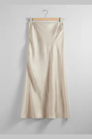 & OTHER STORIES Satin Midi Skirt - , 34