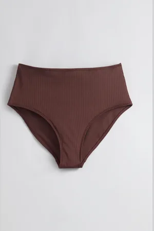 & OTHER STORIES Ribbed High-Waist Bikini Bottoms - , 34