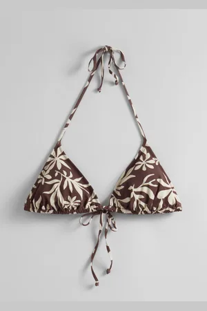 & OTHER STORIES Halterneck Triangle Bikini Top - , 40
