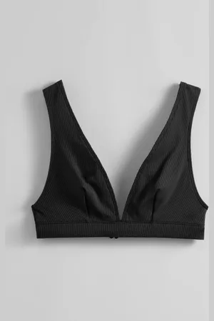 & OTHER STORIES Ribbed Triangle Bikini Top - , 34