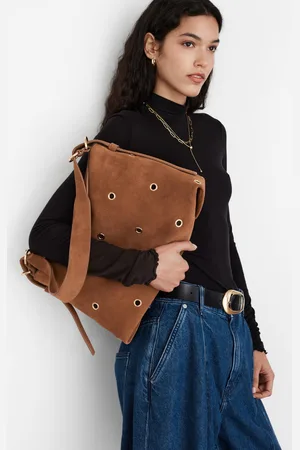 & OTHER STORIES Eyelet-Embellished Suede Bag - , ONESIZE