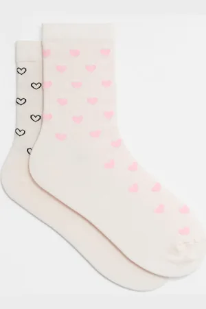& OTHER STORIES 2-Pack Heart Motif Socks - , 36/38