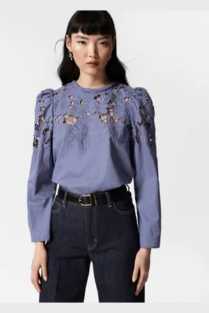 & OTHER STORIES Embroidered Puff-Sleeve Blouse - , 32