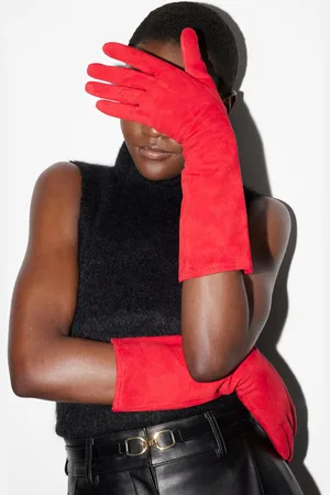 & OTHER STORIES Wool-Lined Suede Gloves - , XS/S