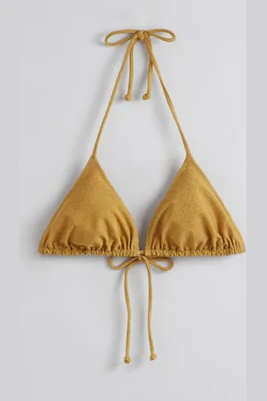 & OTHER STORIES Glitter Triangle Bikini Top - , 36