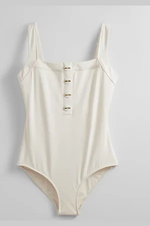 & OTHER STORIES Button-Detailed Swimsuit - , 32