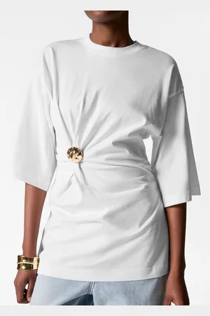 & OTHER STORIES Draped Brooch T-shirt - , S