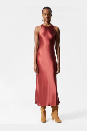 & OTHER STORIES Sleeveless Satin Midi Dress - , 32