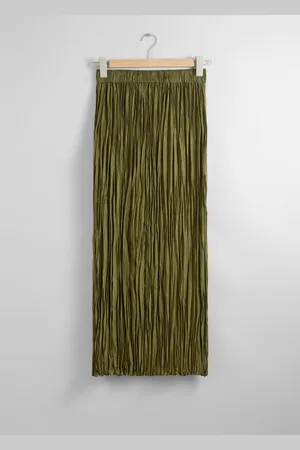 & OTHER STORIES Silk Midi Skirt - , 32