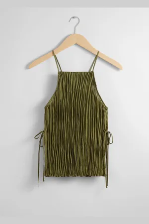 & OTHER STORIES Strappy Silk Top - , 34