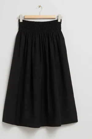 & OTHER STORIES Smock-Waist Midi Skirt - , XS