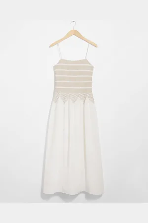 & OTHER STORIES Strappy Smocked Midi Dress - , 32