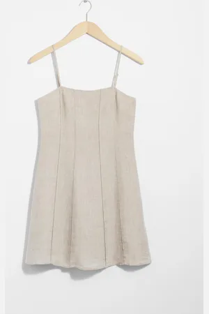 & OTHER STORIES Strappy Linen Mini Dress - , 32