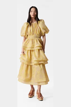 & OTHER STORIES Tiered Puff-Sleeve Maxi Dress - , 38