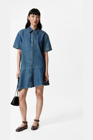 & OTHER STORIES Asymmetrical T-Shirt Denim Dress - , XS