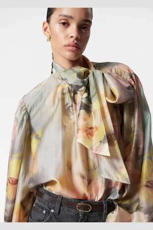 & OTHER STORIES Puff-Sleeve Bow-Detail Blouse - , S