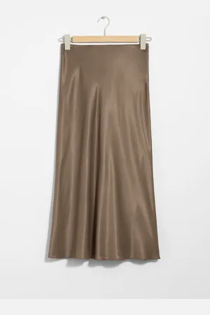 & OTHER STORIES Satin Midi Skirt - , 38