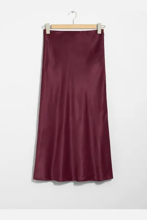 & OTHER STORIES Satin Midi Skirt - , 38