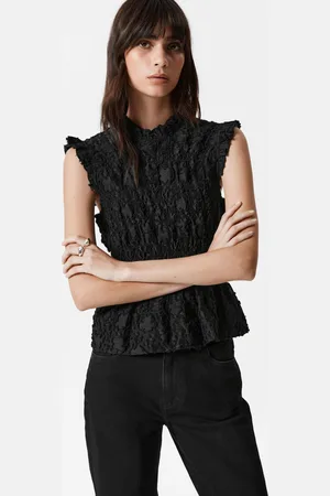 & OTHER STORIES Smocked Peplum Top - , 32