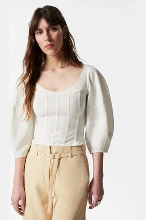 & OTHER STORIES Cropped Corset Blouse - , 32