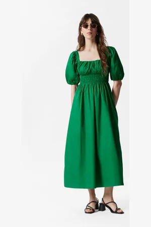 & OTHER STORIES Puff-Sleeve Midi Dress - , 32