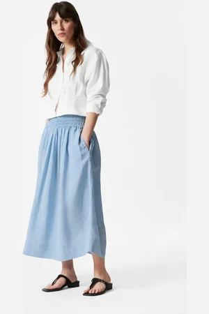 & OTHER STORIES Smock-Waist Midi Skirt - , XS