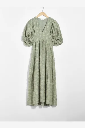 & OTHER STORIES Puff-Sleeve Maxi Dress - , 36