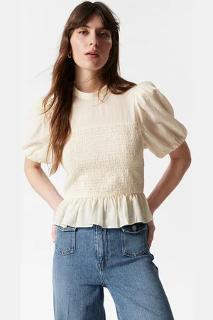 & OTHER STORIES Smocked Peplum Blouse - , 32
