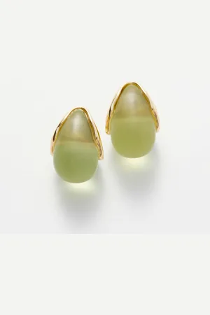 & OTHER STORIES Chunky Metal-Detail Teardrop Earrings - , ONESIZE